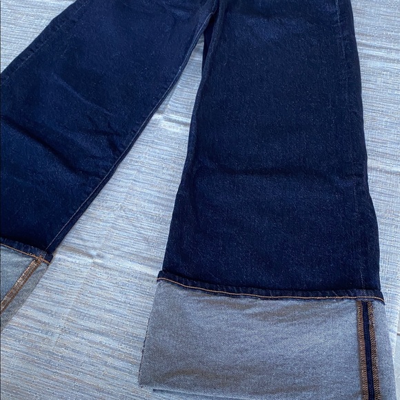 Women's A.N.A. Wide-Leg High-Waisted Dark Blue Jeans - Picture 7 of 14